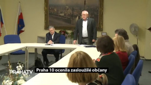 Praha 10 ocenila zasloužilé občany 
