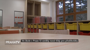 Ve škole v Praze 13 vznikly nové třídy pro předškoláky