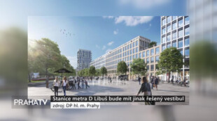 Stanice metra D Libuš bude mít jinak řešený vestibul