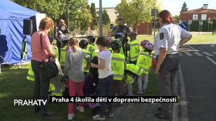 Praha 4 školila děti v dopravní bezpečnosti