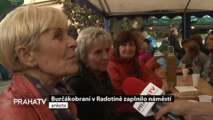 Burčákobraní v Radotíně zaplnilo náměstí