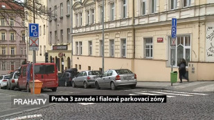 Praha 3 zavede i fialové parkovací zóny