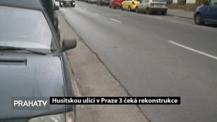 Husitskou ulici v Praze 3 čeká rekonstrukce