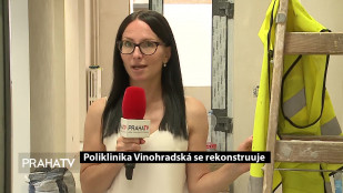 V poliklinice Vinohradská zbývá opravit dvě patra