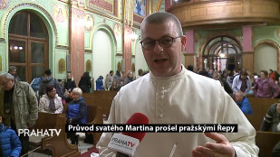 Průvod svatého Martina prošel pražskými Řepy 