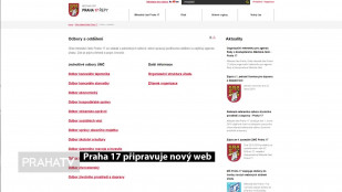Praha 17 připravuje nový web