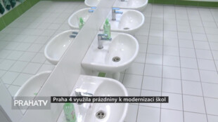 Praha 4 využila prázdniny k modernizaci škol