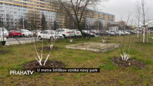 U metra Střížkov vzniká nový park