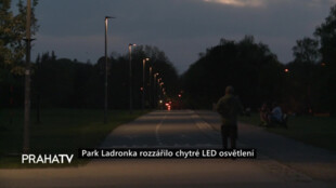 Park Ladronka rozzářilo chytré LED osvětlení