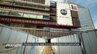 Oprava terasy nad metrem Budějovická pokračuje