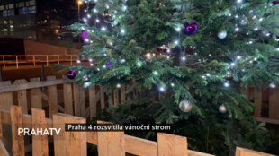 Praha 4 rozsvítila vánoční strom
