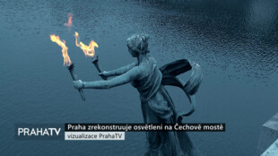 Praha zrekonstruuje slavnostní osvětlení na Čechově mostě