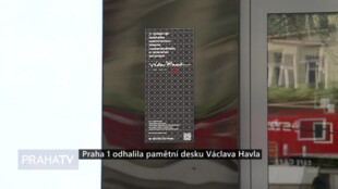 Praha 1 odhalila pamětní desku Václava Havla
