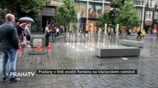 Pražany v létě osvěží fontána na Václavském náměstí