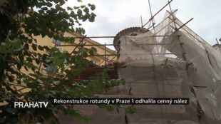 Rekonstrukce rotundy v Praze 1 odhalila cenný nález