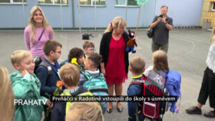 Prvňáčci v Radotíně vstoupili do školy s úsměvem