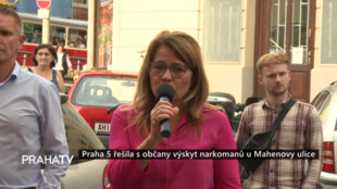 Praha 5 řešila s občany výskyt narkomanů u Mahenovy ulice