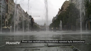 První část revitalizace Václavského náměstí byla dokončena