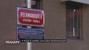 V Praze 9 vznikla nová ulice Pechmanových