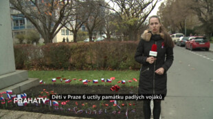 Děti v Praze 6 uctily památku padlých vojáků
