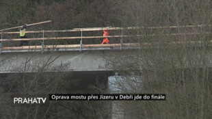 Oprava mostu přes Jizeru v Debři jde do finále