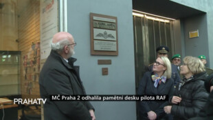 MČ Praha 2 odhalila pamětní desku pilota RAF