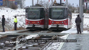 Praha začala se stavbou tramvajové tratě do Slivence