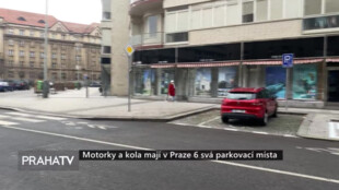 Motorky a kola mají v Praze 6 svá parkovací místa