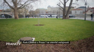 Park Cihelná v Praze 1 se otevřel veřejnosti