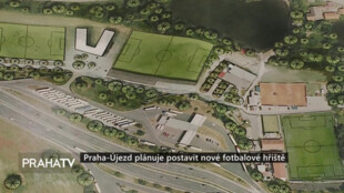 Praha-Újezd plánuje postavit nové fotbalové hřiště