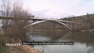 Oprava mostu na Zbraslavi komplikuje provoz