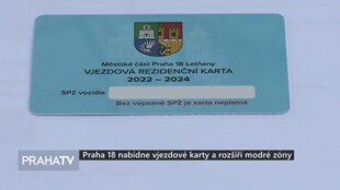 Praha 18 nabídne vjezdové karty a rozšíří modré zóny