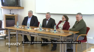 Pražský primátor Bohuslav Svoboda navštívil Prahu 1