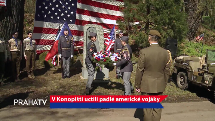 They honor the American airmen who died at Konopišt |  Central Bohemia Region |  News
