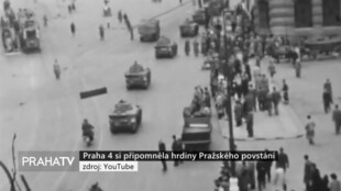 Praha 4 si připomněla hrdiny Pražského povstání