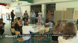 Školáci jednali s vedením Prahy 11 o změnách v městské části