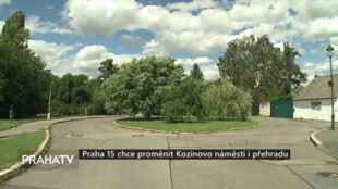Praha 15 chce proměnit Kozinovo náměstí i přehradu