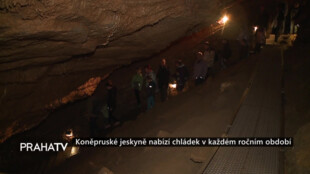 Koněpruské jeskyně nabízí chládek v každém ročním období
