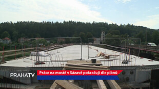 Práce na mostě v Sázavě pokračují dle plánů