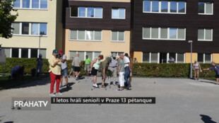 I letos hráli senioři v Praze 13 pétanque