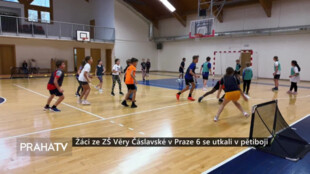 Žáci ze ZŠ Věry Čáslavské v Praze 6 se utkali v pětiboji