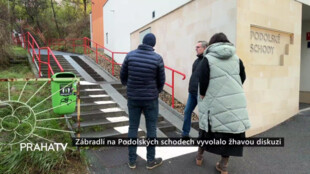 Zábradlí na Podolských schodech vyvolalo žhavou diskuzi
