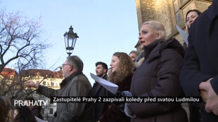 Zastupitelé Prahy 2 zazpívali koledy před svatou Ludmilou