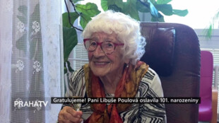 Gratulujeme! Paní Libuše Poulová oslavila 101. narozeniny