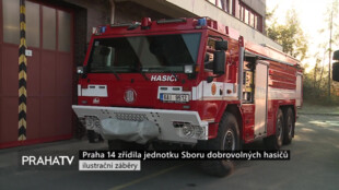 Praha 14 zřídila jednotku Sboru dobrovolných hasičů