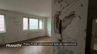 Praha 15 řeší zdemolované byty po nájemnících