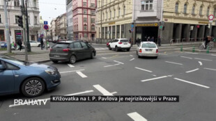 Křižovatka na I. P. Pavlova je nejrizikovější v Praze
