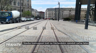 Stavba tramvajové trati na Václavském náměstí začne letos