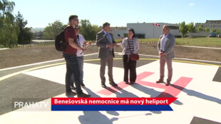Benešovská nemocnice má nový heliport