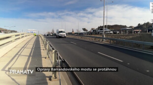 Opravy Barrandovského mostu se protáhnou